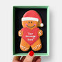 Personalised Christmas Gingerbread Person Iced Cookie Letterbox Friendly Gift, thumbnail 1 of 12