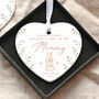 Personalised First Mother's Day As My Nanny Heart Ornament, thumbnail 6 of 12