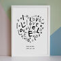 Personalised Love Print Gift, thumbnail 4 of 6