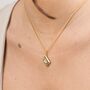 Nice Biscuit Necklace, Sterling Silver Or Gold Plated, thumbnail 3 of 11
