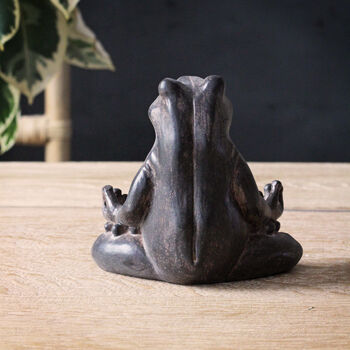 Zen Yoga Frog Ornament, 3 of 4