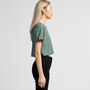 Women's Hoy Explore Crop T Shirt Sage, thumbnail 3 of 4