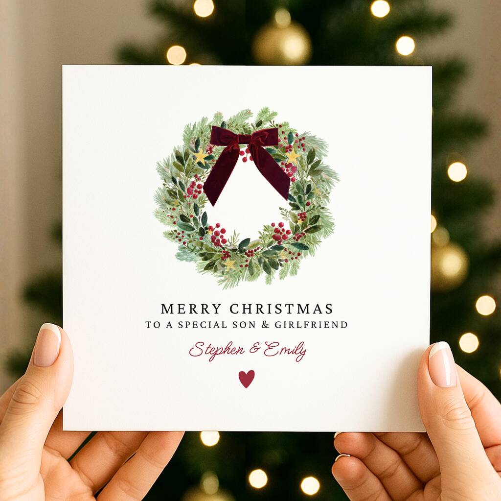 Christmas Card For A Special Son And Girlfriend, 1 of 1