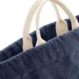 Personalised Cotton Denim Drawstring Bag Backpack, thumbnail 6 of 10