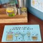 Personalised Cocktail Bar Glass Chopping Board, thumbnail 2 of 6