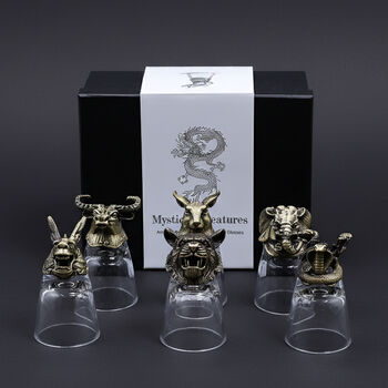 Six Animal Whiskey Shot Glass Gift Set For Men, 10 of 12