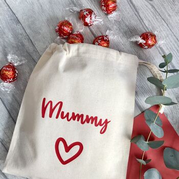 Personalised Mummy Cotton Treat Bag, 3 of 4