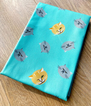 Cat Heads Organic Cotton Tea Towel, 5 of 7