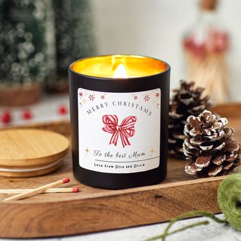 Christmas Candle Gift For The Best Mum, Personalised Present For Mothers, 3 of 9