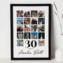 Personalised 30th Birthday Print, 30th Birthday Gift, thumbnail 1 of 7