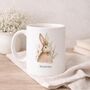 Personalised Easter Bunny Mug, Country Original Art, thumbnail 6 of 6