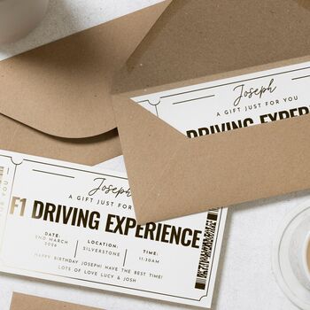 Personalised F1 Driving Experience Gift Voucher, 8 of 9
