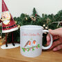 Personalised Robin Christmas Mug, thumbnail 5 of 5