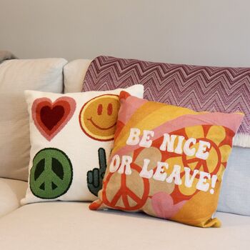 Be Nice Or Leave Pillow, 5 of 8