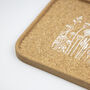 Cork Tray | Flowers, thumbnail 2 of 4