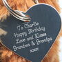 Highland Cow Brown Toy Soother With Engraved Heart, thumbnail 3 of 12