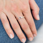 Inspiring Affirmation Stacking Ring Message Inscribed, thumbnail 4 of 10