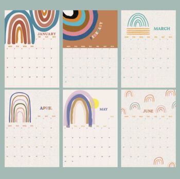 2022 Happy Rainbow Calendar, 2 of 3