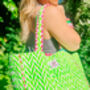 Handmade Neon Green Tote Bag, thumbnail 3 of 6