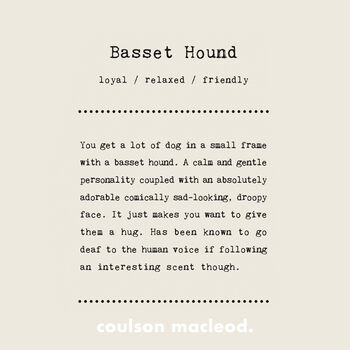 Basset Hound Silhouette Dog Mug, 2 of 8