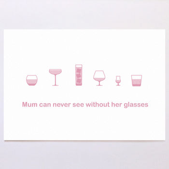 Personalised Glasses Print, 4 of 6