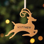 Personalised Reindeer Or Sleigh Christmas Decoration, thumbnail 5 of 5