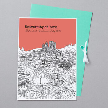 Personalised York Graduation Gift Print, 7 of 9