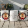Personalised Chow Chow Christmas Wreath Dog Mug, thumbnail 2 of 2