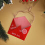 G Decor Magical Santa Letter Envelope Christmas Tree Hanging Decoration For Secret Notes, Gift Cards, thumbnail 4 of 5
