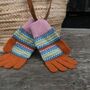 Meadow Patterned Lambswool Gloves, thumbnail 1 of 3