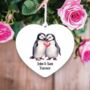 Personalised Penguin Valentine's Couple Gift, thumbnail 2 of 2