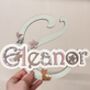 Flower Name Sign Girls Personalised Door Sign Wooden, thumbnail 10 of 12