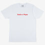 Cacio E Pepe Unisex Slogan T Shirt In White, thumbnail 5 of 5