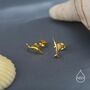 Sterling Silver Tiny Sword Fish Stud Earrings, thumbnail 3 of 12