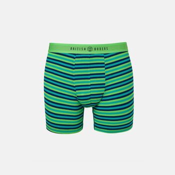 Men's 'Electric Lime' Four Pack Bamboo Trunks, 5 of 11