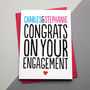 Personalised Engagement Congratulations Card, thumbnail 2 of 2