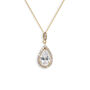 Belmont Rhodium. Gold Or Rose Gold Plated Drop Pendant, thumbnail 3 of 11