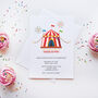 Circus Party Time Invitation, thumbnail 1 of 2