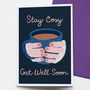 Cosy Mug Get Well Soon Card, thumbnail 1 of 2