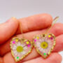 Heart Necklace With Real Daisy In Gold Or Silver, thumbnail 4 of 10