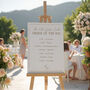Wedding Order Of The Day | Riviera Design | Over 80 Colours, thumbnail 1 of 3