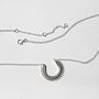 Sterling Silver Marrakech Horseshoe Necklace, thumbnail 3 of 11