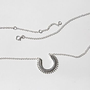 Sterling Silver Marrakech Horseshoe Necklace, 3 of 11