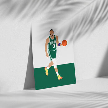 Jayson Tatum Boston Celtics Basketball Poster, 2 of 4