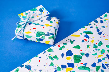 Green Terrazzo Wrapping Paper Set, 4 of 7