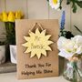 Personalised Teacher Thank You Wooden Sunshine Card, thumbnail 8 of 8