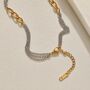 Two Tone Chain Necklace – Gold And Silver Layered Necklace, Waterproof Stainless Steel Mixed Metal Chain, Adjustable Everyday Stacking Necklace, thumbnail 4 of 12