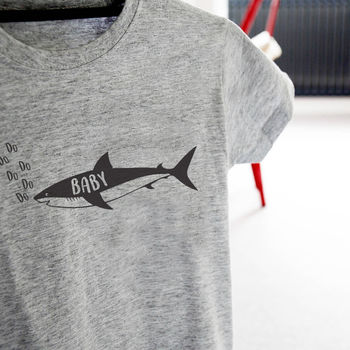 Adult And Children's Shark T Shirt Set, 6 of 12
