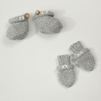 Mittens And Booties Baby Knitting Kit, 3 of 10