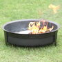 Hand Hammered Black Fire Pit, thumbnail 2 of 5